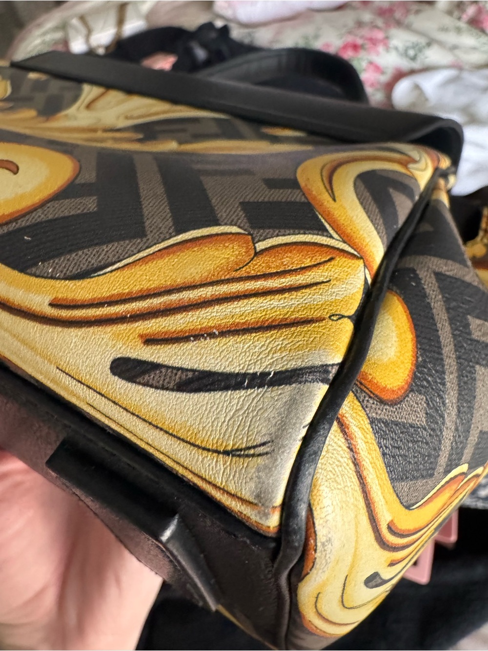 Fendace La Medusa Bag w/ gold chain Fendi & Versace Collaboration 2022 , AS IS - Picture 11 of 17